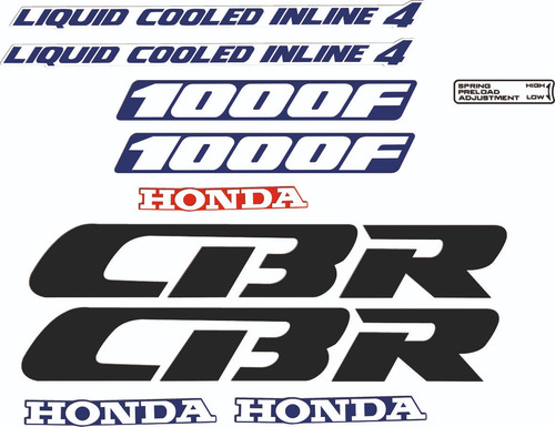 Calcos Para  Honda Cbr 1000f