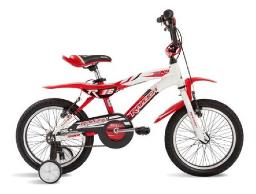 Bicicleta Raleigh Mxr Rodado 16 Alum Varon Blanco/rojo