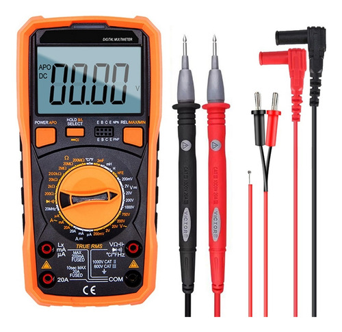 Multímetro Digital 9808+ Inductor 20h Alta Precisión 2000uf