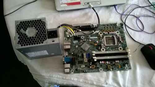 Placa Mae Mais Fonte Para Pc Hp Compac