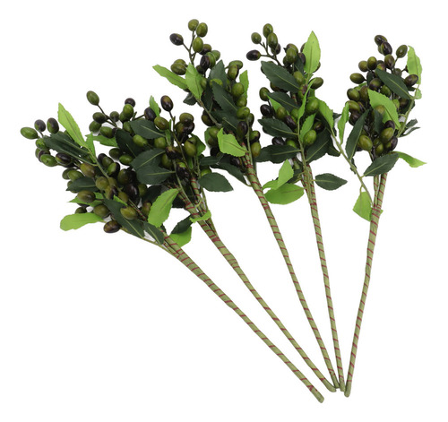 Plantas Artificiales De Bayas, 5 Unidades, Decoración De Tal
