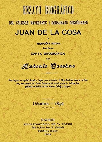 Libro Ensayo Biografico Juan De La Cosa De Vascano Antonio