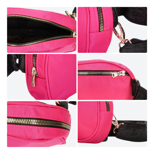 Bolsa Rosa Fucsia Dama Ferretina Casual Practica Para Mujer