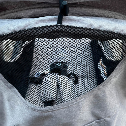 Imagen 6 de 6 de Coche Cuna Paseo Bebé Copahue Con Manillar Rebatible Color Alone Grey Color Del Chasis Gris