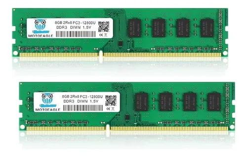 16gb (2x8gb) Pc3-12800u Ddr3-1600 Udimm 2rx8 Dimm Ram Ddr...