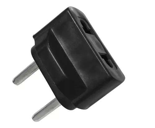 Adaptador Enchufe Universal Europeo Americano Negro