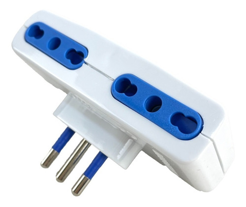 Adaptador Conector Enchufe Con 4 Tomas 3 Pines Redondos 250v