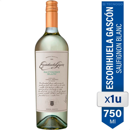 Vino Escorihuela Gascon Sauvignon Blanc Blanco 750ml Botella