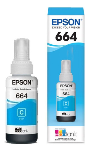 Tinta Epson T664 Amarillo Original 70 Ml 1 Pack