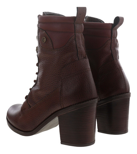 Imagen 4 de 4 de Botines Estilo Combate Dama Mujer Con Agujetas Erez