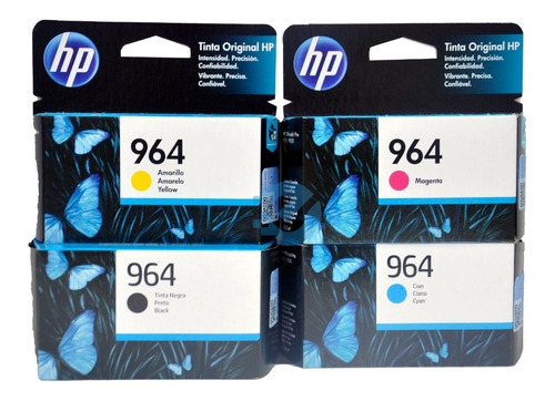 Combo Cartuchos Hp 964 Negro Y Colores Originales Sellados