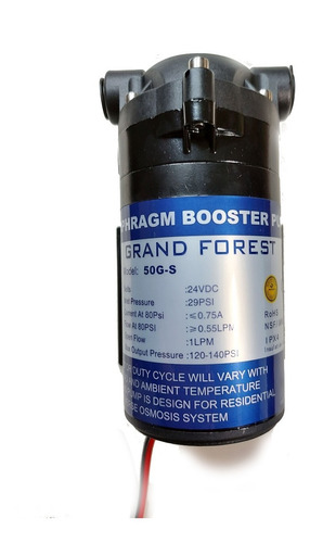 Bomba Diafragma 24v. Para Ósmosis Inversa.