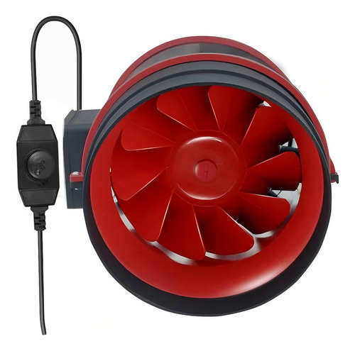 Extractor De Humo Silencioso De 8 Pulgadas 130w 60hz 120m³/h con control de línea