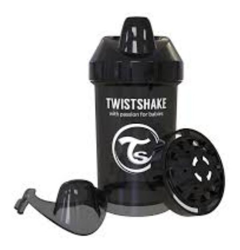 Vaso Treinador Crawler Cup Twistshake 10 onças preto