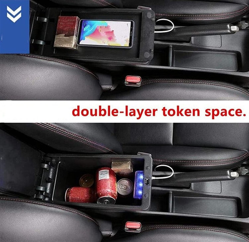 Caja De Reposabrazos Con U-sb Para Renault Clio 4 Captur