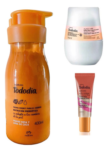 Kit Mango Rosa Y Agua De Coco Hidratante Mango Rosa Y Agua De Coco