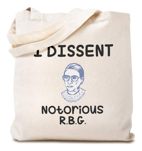 Bolso Compra Reutilizable Encargo Lona I Dissent Notorious