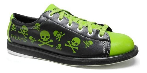 Pyramid Mens Skull Greenblack Bowling Shoes