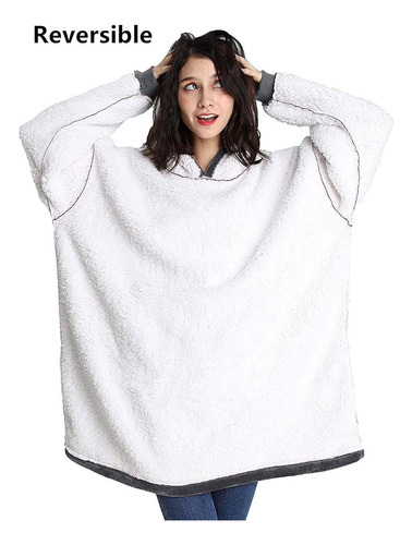 Hermoso Poleron Cherpa Reversible 2 En 1 Para Hombre Y Mujer