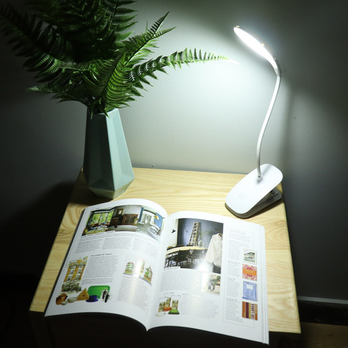 Lámpara De Escritorio Book S Con Luz Led De Lectura Recargab