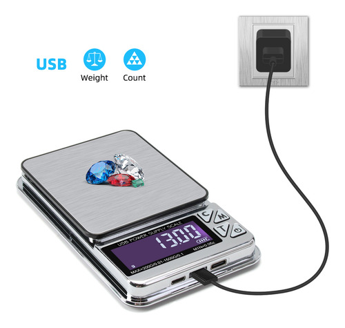 Báscula De Joyería De Alta Precisión, Pantalla Lcd Digital D