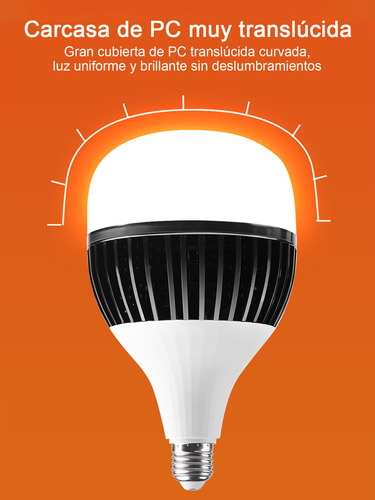 6pz Foco Bombilla Led Bombillas 80w Lámpara De Iluminación Blanco Frío