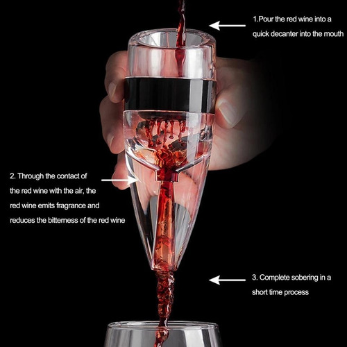 Imagen 4 de 6 de Decantador Aireador De Vino Magic