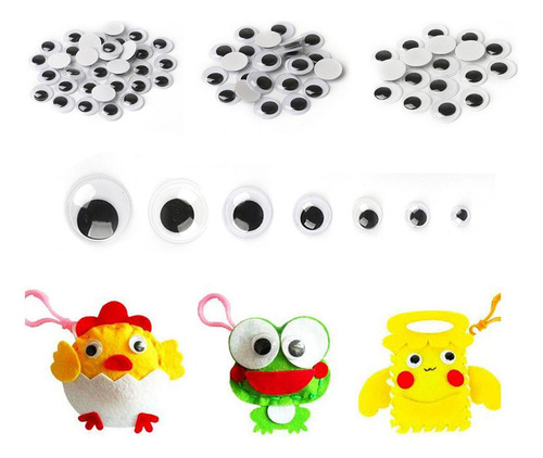 Wiggle-, Accesorios Para Ojos De Animales, 926 Piezas