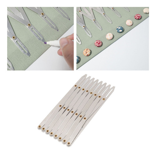 . Calibrador De Costura Expansible, Aluminio, 8 Cabezales,