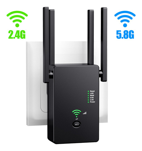 Jidihu Repetidor Inalámbrico Repetidor 1200mbps