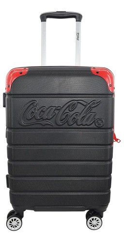 Maleta Coca Cola® Chica 20 Inch Rígida Abs Carry On Avion Color Negro