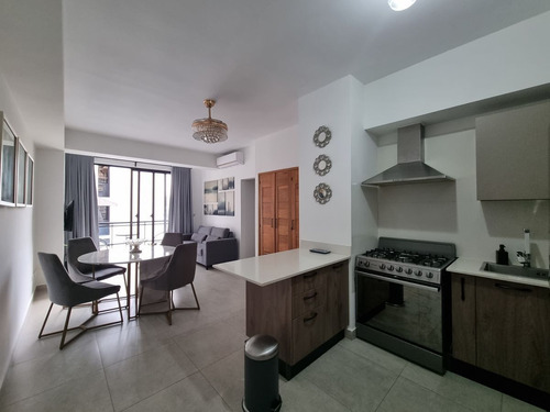 Imagen 9 de 22 de Se Alquila, Apartamento 2hab Amueblado Nueso A Estrenar C/area Social Y Piscina Rooftop Con Vistas Al Mar En La Esperilla