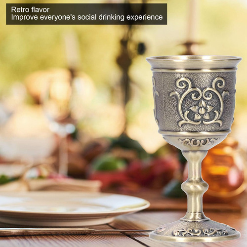 Copa De Vinos De Bronce, Taza De Bronce En Relieve, Suminist