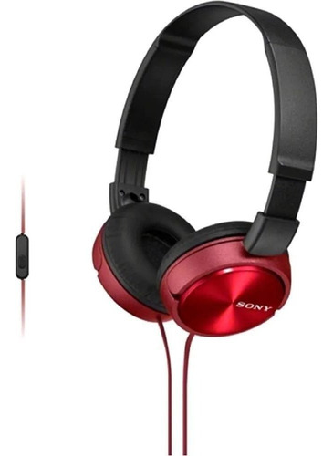 Auriculares Sony Plegables Manos Libres Mdr-zx310ap Color Red