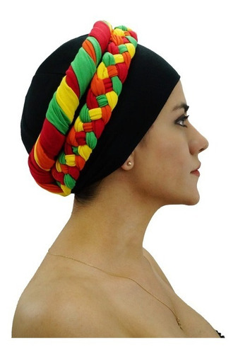 Turbante Afro Negro Colores