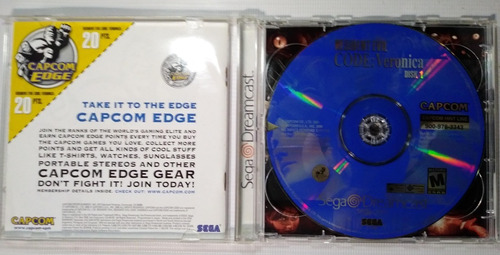 Resident Evil Code: Veronica Sega Dreamcast Original Cib