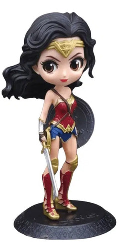 Figura Cabezones Qposket Dc Comic Wonder Woman Sin Caja