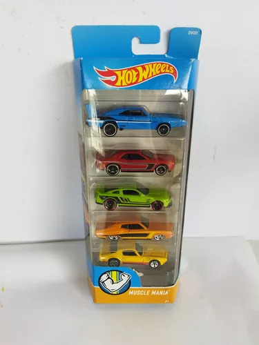 Hot Wheels 5 Pack, Muscle Mania, 69 Charger, 08 Challenger,