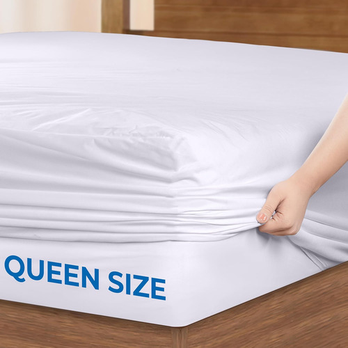 Protector De Colchón Impermeable De 5 Lados Utopia Bedding Q