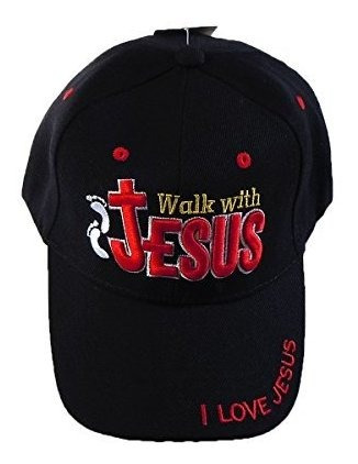 Caminar Con Jesus I Love Jesus Gorra De Beisbol Ajustable 7 