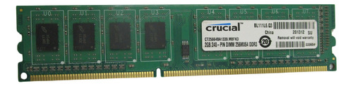Memoria Ram Crucial 2gb Ct25664ba1339.m8fkd 240-pin Dimm 