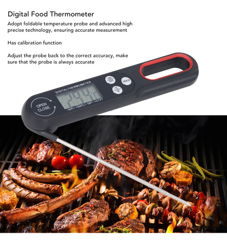 Termómetro Digital De Sonda Para Cocina Alimentos Líquidos