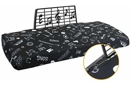 Funda Para Teclado De Piano 88 Teclas, Figuras Musicales 