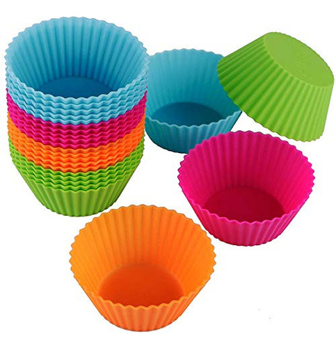 Moldes De Silicona Para Hornear Magdalenas Webake, Reutiliza