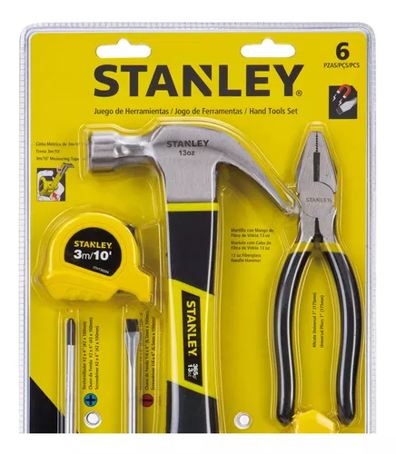 Set 6 Pzas Stanley Herramientas Manuales 70-879