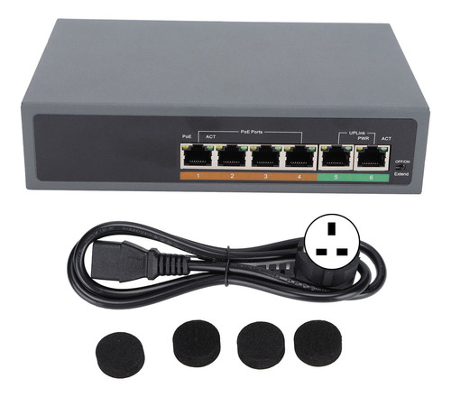 Poe Ethernet Ieee802.3af/at 100 Mbps Pequeño  Compacto Y Sil