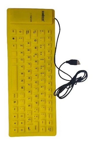 Teclado Flexible Alambrico Usb Ramitech