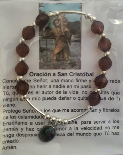 Imagen 2 de 2 de Pack 6 Pulsera De San Cristóbal, Hecha A Mano