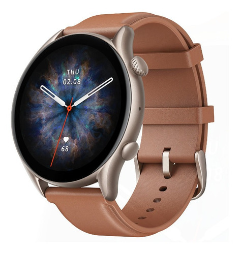 Imagen 1 de 1 de Smartwatch Amazfit Fashion Gtr 3 Pro 46mm Brown Leather 