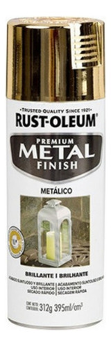 Pintura Aerosol Metalico Premium Metal Finish Oro Rust Oleum